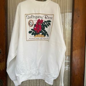 NWOT Cape Cod Saltspray Floral Rose Sweatshirt XL